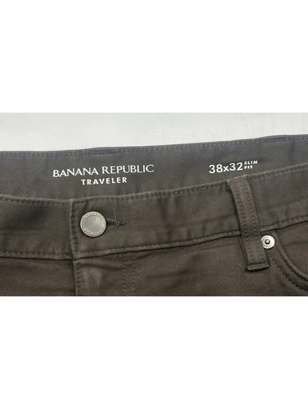 Banana Republic Slim Fit Travel Jeans Brown Mens 38/32